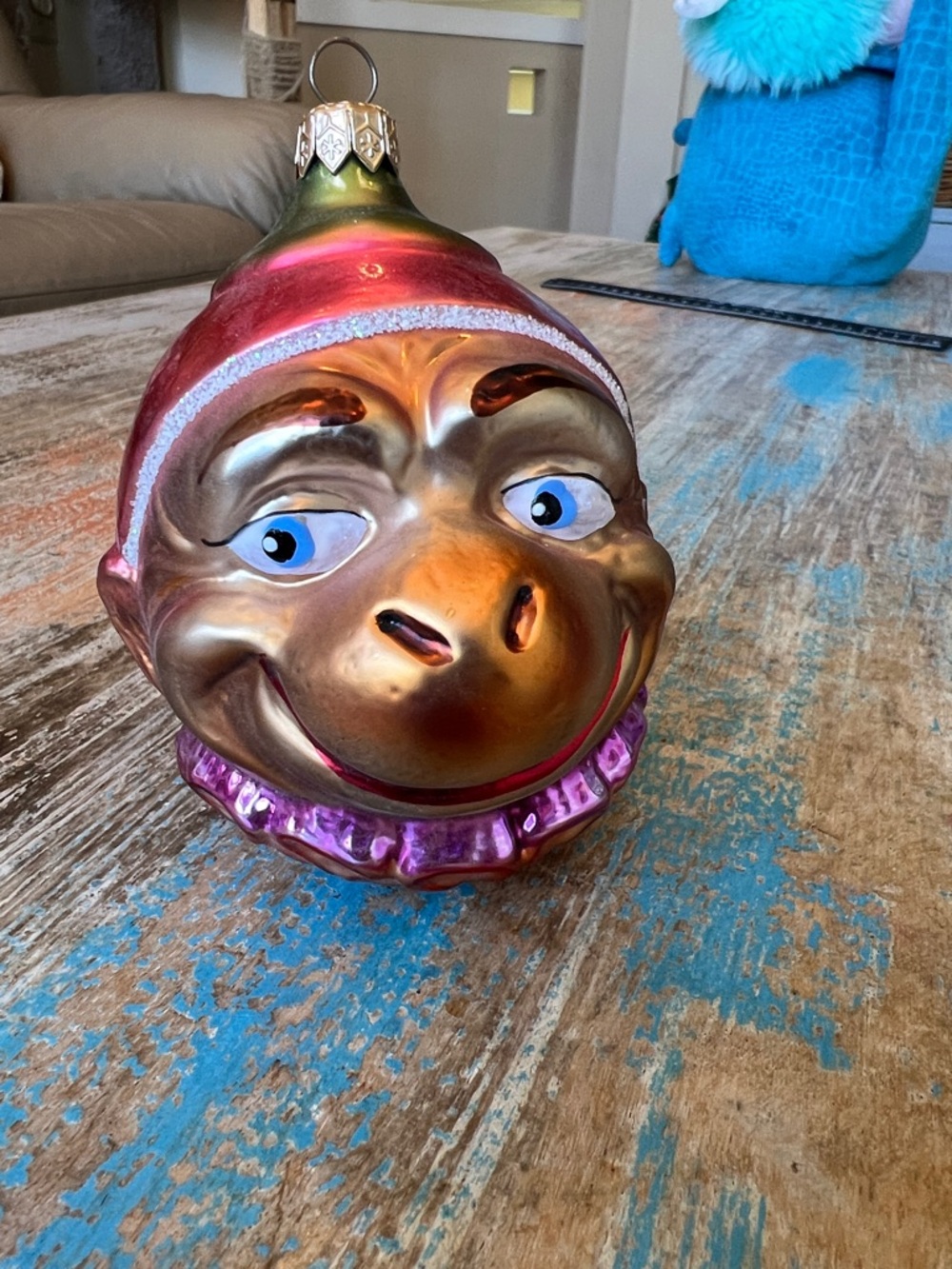 Vintage Christopher Radko Monkey Ornament